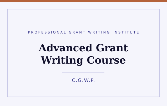 Advanced Grant Writing Course